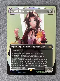 MTG - Aerith Gainsborough - FOIL Borderless - Final Fantasy - FIN 0374 - Image 2