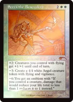 Serra the Benevolent (Retro Frame) (001) -Foil Near Mint MTG Secret Lair - Image 1
