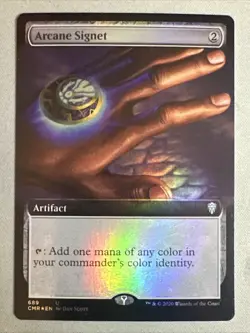 MTG / Arcane Signet / CMR / #689 / FOIL (Extended Art) / Uncommon / NM - Image 1
