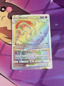 Mewtwo VSTAR - 079/078 [Pokemon Go] Pokemon TCG - RAINBOW SECRET RARE - MP - Image 1