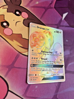 Drampa GX - 160/145 [Guardians Rising] Pokemon TCG - RAINBOW SECRET RARE - NM - Image 2