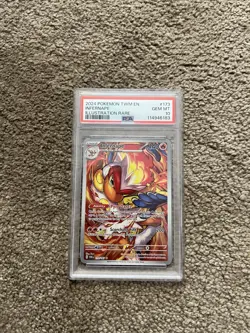2024 Pokemon TWM EN Infernape Illustration Rare 173/167 PSA 10 ! - Image 1