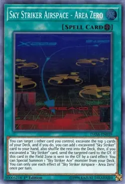 Sky Striker Airspace - Area Zero - 1st Edition Dark Saviors MP YuGiOh - Image 1