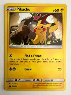 Pokemon PIKACHU sm234 holo promo black star rare - Image 1