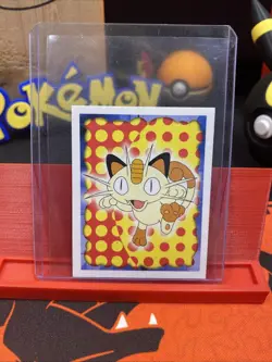 Pokemon Vintage - Meowth 52 Sticker Merlin 1995 - Image 1