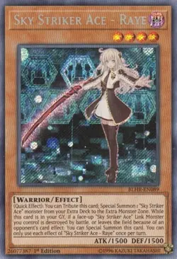 Sky Striker Ace - Raye - 1st Edition Battles of Legend: Hero's Revenge MP YuGiOh - Image 1