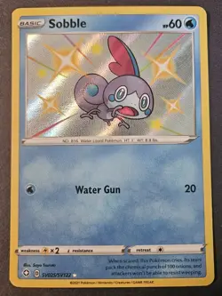 Sobble SV025/SV122 Shining Fates Baby Shiny Rare Pokemon TCG Near Mint - Image 1