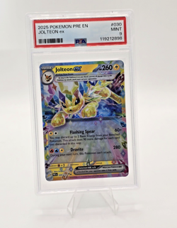 2025 POKEMON PRE EN-PRISMATIC EVOLUTIONS #030 JOLTEON EX PSA 9 - Image 3