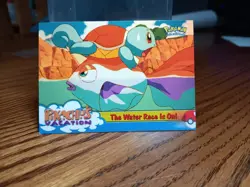 Topps Pokemon Pikachu's Vacation The Water Race Is On 47 Blue Label Vintage NM - Image 1