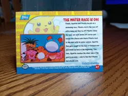 Topps Pokemon Pikachu's Vacation The Water Race Is On 47 Blue Label Vintage NM - Image 2