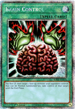 YuGiOh! Brain Control RA03-EN154 Platinum Secret Rare 1st Edition NM/M - Image 1