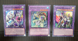 Yugioh Elemental HERO Brave Neos Mariner Cosmo Super Rare NM x11 Card Set - Image 1