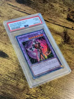 Yugioh Masked HERO Acid TOCH-EN045 Super Rare 1st Ed PSA 9 MINT - Image 2