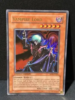 Yugioh Vampire Lord RDS-ENSE4 Ultra Rare Limited Edition Original Vintage - Image 1
