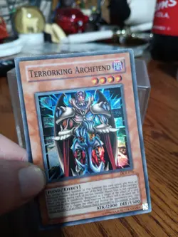 Terrorking Archfiend DR1-EN234 Super Yugioh Holographic Holo NM Vintage 96 - Image 3