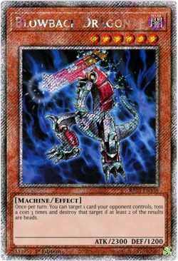 YuGiOh! Blowback Dragon RA03-EN138 Platinum Secret Rare 1st Edition English NM/M - Image 1