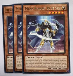 Yugioh - Mekk-Knight Blue Sky x3 - 1st Edition - Rare Playset MAZE-EN043 - Image 1