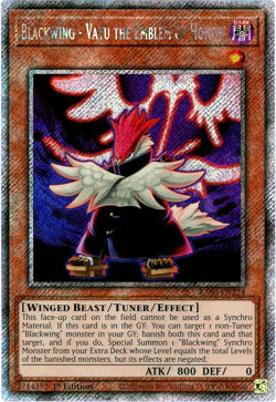 YuGiOh! Blackwing - Vayu the Emblem of Honor RA03-EN224 Platinum Secret Rare 1st - Image 1