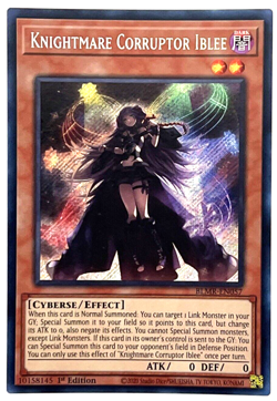 YuGiOh! - Knightmare Corruption Iblee - Secret Rare Card - Image 1