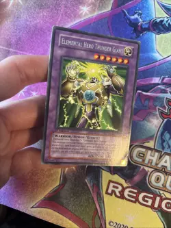 (YBL) Yugioh! Elemental Hero Thunder Giant - DP1-EN011 - Rare - 1st Ed MP - Image 3