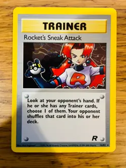 NEAR MINT! Rocket's Sneak Attack (16/82) Holo Team Rocket Pokemon Card! - Image 1