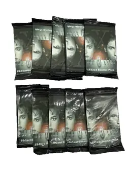 1996 THE X-FILES CCG COLLECTIBLE CARD GAME 15 CARD Sealed BOOSTER PACK x 10 - Image 2