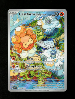 Pokemon Card - Castform Sunny Form 195/191 Surging Sparks Illustration Rare NM ⭐ - Image 1