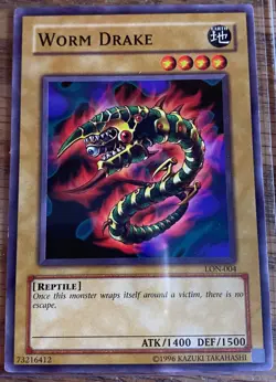 Worm Drake LON-004 Yu-Gi-Oh! Card Light Play Unlimited - Image 1