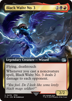 Black Waltz No. 3 (Extended Art) Final Fantasy NM Uncommon CARD ABUGames - Image 1