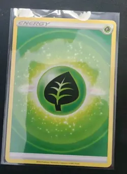 Grass Energy 152/159 Pokemon TCG Card BRILLIANT STARS Near Mint NM - Image 1