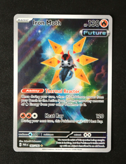 Pokemon Card TCG - Iron Moth 187/182 - Paradox Rift - Illustration Rare - NM ⭐ - Image 1