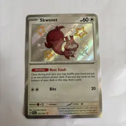 Skwovet 205/091 Holo Ultra Rare S & V Paldean Fates Pokemon Card pack fresh - Image 1