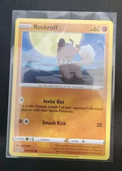 Rockruff 073/159 Pokemon TCG Card CROWN ZENITH Near Mint NM - Image 1