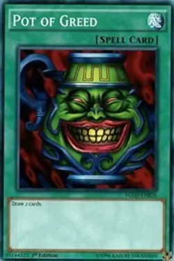 Pot of Greed - 1st Edition King of Games: Yugi's Legendary Decks MP YuGiOh - Image 1