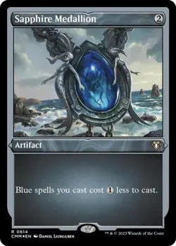 Sapphire Medallion (Foil Etched) -Foil Near Mint MTG Commander Masters - Image 1