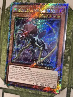 YuGiOh MISCELLANEOUSAURUS Platinum Secret Rare RA04-EN022 - Image 1