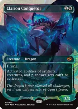 Clarion Conqueror (Showcase) (Halo Foil) -Foil Near Mint MTG Tarkir: Dragonstorm - Image 1