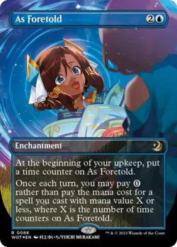 As Foretold (Anime Borderless) (Confetti Foil) -Foil Near Mint MTG - Image 1