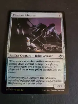 MTG - Virulent Silencer (Foil) - Edge of Eternities NM/M Condition - Image 1