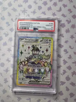 PSA 10 2024 Pokemon Black Star Promo #165 Terapagos ex Premium Collection UPC - Image 1