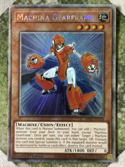 YuGiOh MACHINA GEARFRAME Platinum Secret Rare RA03-EN234 - Image 2