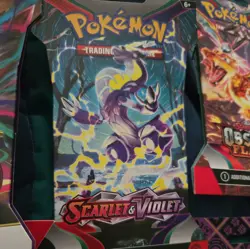 Pokemon Paldean Fates Tech Sticker Collection 3 Booster Pack Blister- a lof of 5 - Image 4