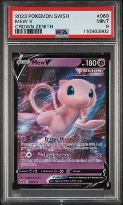 MEW V #060 PSA 9 • 2023 POKEMON SWORD & SHIELD CROWN ZENITH - Image 1