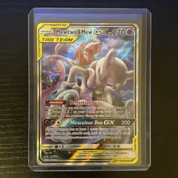 Mewtwo & Mew GX SM191 Power Partnership Tin Promo Tag Team Alternate Art POKEMON - Image 1