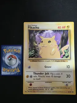 PIKACHU - JUMBO - 58/102 - NOT FOR PLAY USE - 1999 POKEMON - Image 1