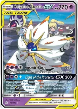 Pokemon Solgaleo & Lunala GX NM 1st Edition Normal SM - Cosmic Eclipse - Image 1