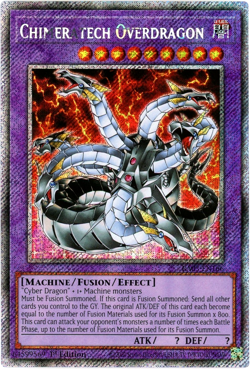 YuGiOh! Chimeratech Overdragon - RA03-EN166 - Platinum Secret Rare - 1st Edition - Image 1