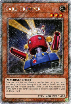 YuGiOh! Card Trooper - RA03-EN172 - Platinum Secret Rare - 1st Edition NM/M - Image 1