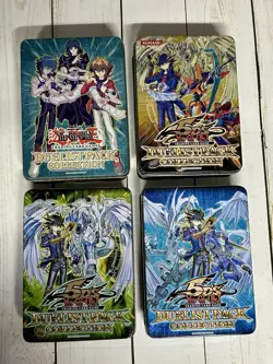 Yu Gi Oh Yugioh Collectible Tins TIN ONLY - EMPTY Lot Of 4 - Image 1