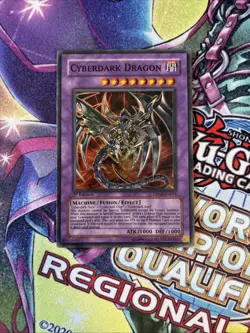 (YBL) YUGIOH CYBERDARK DRAGON DP04-EN014 1ST SUPER LP - Image 1